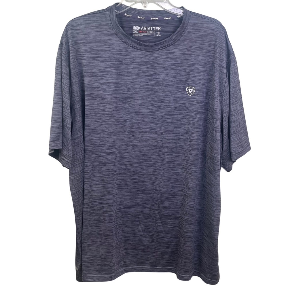 Ariat Tek Heat Series Gray Short Sleeve Performance‎ Base Layer Shirt XXL
